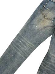 1:1 quality version Vintage Yellowed White Speckles Ripped Jeans 28761303