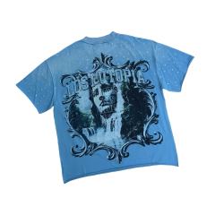 Waterfall sSculpture Rhinestone Print Washed Version Tee 28748593