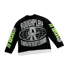 Cosmic Ray Skull Nebula Print Washed Version Long Sleeve T-Shirt 28758387