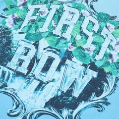 Waterfall sSculpture Rhinestone Print Washed Version Tee 28748593