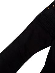 1:1 quality version Classic Pure Black Bootcut Jeans 28761314