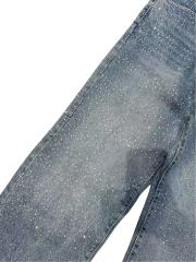 1:1 quality version Front Starry Sky Hot-fix Rhinestone Straight Leg Jeans 28761319