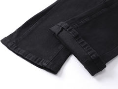 Pure Black Distressed Flared Jeans 28677338