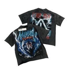 WARNING NOT SO QUIET WOLF CROPPED printed Tee 28747681