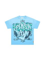 Waterfall sSculpture Rhinestone Print Washed Version Tee 28748593