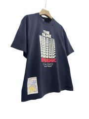 Repeated Logo Letter Print Washed Version Tee 28756309
