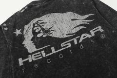 Portrait Logo Ink-Splash Print Washed Version Long Sleeve T-Shirt 28713174