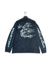 Spider Silk Logo Print Washed Version Long Sleeve T-Shirt 2 colors 28709938
