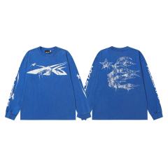 Spider Silk Logo Print Washed Version Long Sleeve T-Shirt 2 colors 28709938