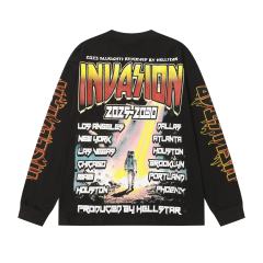 Spacecraft Astronaut Print Long Sleeve T-Shirt 28704412