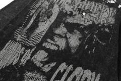 Portrait Logo Ink-Splash Print Washed Version Long Sleeve T-Shirt 28713174