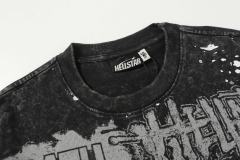 Portrait Logo Ink-Splash Print Washed Version Long Sleeve T-Shirt 28713174