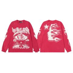 Devil's Eye Print Washed Version Long Sleeve T-Shirt 2 colors 28709905