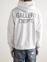 1:1 Quality GD Black Letter Hand-Painted Bleached Gray Hoodie