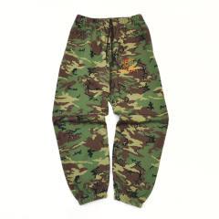 1:1 Top Quality Green Camouflage Orange French Print Hoodie & Pants Set