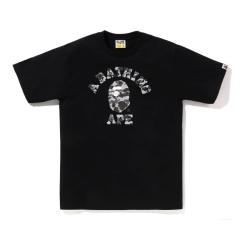 Bape Gray Camo T-Shirt Black White