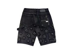 1:1 quality version Leather Five-Pointed Star Patch Denim Shorts 28920228