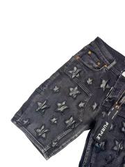 1:1 quality version Leather Five-Pointed Star Patch Denim Shorts 28920228