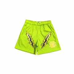1:1 quality version Color Block Lightning Print Mesh Shorts 3 colors 28893312