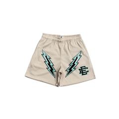 1:1 quality version Color Block Lightning Print Mesh Shorts 3 colors 28893312