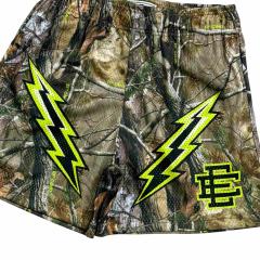 1:1 quality version Lightning & Dead Branches Print Mesh Shorts 3 colors 28893314