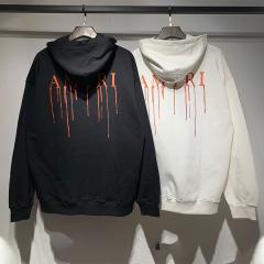 Αmiri Orange Logo Hoodies