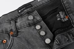 1:1 PURPLE BRΑND Rhinestone Gray Skinny Fits Jeans