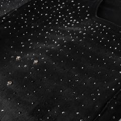 1:1 Quality PURPLE BRΑND Rhinestone Black Shorts
