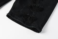 1:1 Quality PURPLE BRΑND Fringe Black Shorts