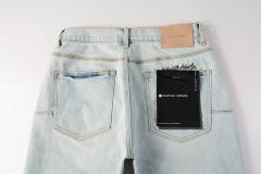 1:1 Quality PURPLE BRΑND Red Bandana Denim Shorts