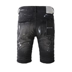 1:1 Quality PURPLE BRΑND Splatter Wash Paint Shorts