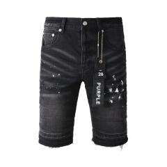 1:1 Quality PURPLE BRΑND Splatter Wash Paint Shorts