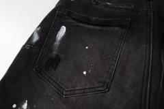 1:1 Quality PURPLE BRΑND Splatter Wash Paint Shorts