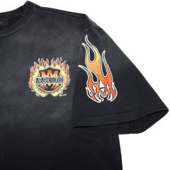Flame Logo Print Washed Version tee 28751168