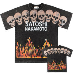 SATOSHI NAKAMOTO Flame Tee