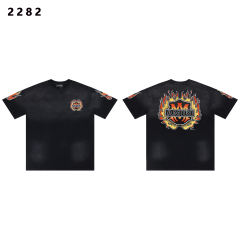 Flame Logo Print Washed Version tee 28751168
