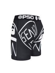 White Line Cartoon Print Boxer Briefs 28629047