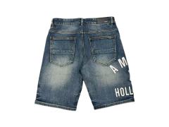 1:1 quality version Hollywood 3D Letter Embroidered Denim Shorts 28972417