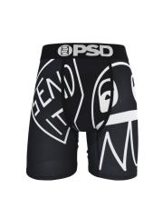 White Line Cartoon Print Boxer Briefs 28629047