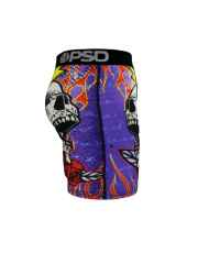 Screaming Skull Rose Print Boxer Briefs 28712039