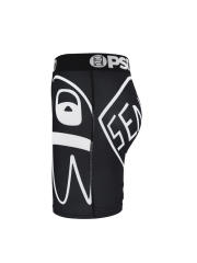 White Line Cartoon Print Boxer Briefs 28629047