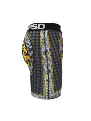 Golden Pattern Snow Leopard Print Boxer Briefs 28629057