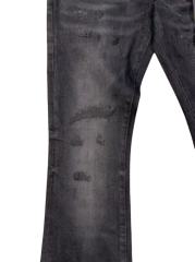 1:1 quality version Black Washed Ripped Flare Denim Pants 28997718