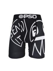 White Line Cartoon Print Boxer Briefs 28629047