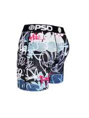 Freehand Doodle Print Boxer Briefs 28702278