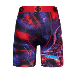 Blue Background Red Line Spider-Man Print Boxer Briefs 28750757