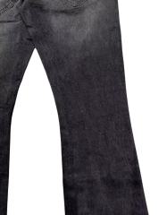 1:1 quality version Black Washed Ripped Flare Denim Pants 28997718