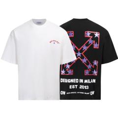 1:1 Top Quality OW SS19 Tee T-Shirt Black White