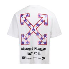 1:1 Top Quality OW SS19 Tee T-Shirt Black White