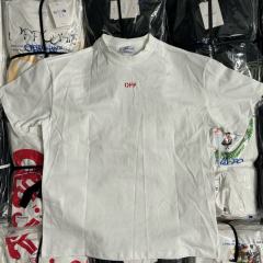 1:1 Top Quality OW Smile Arrows Skate T-Shirt White